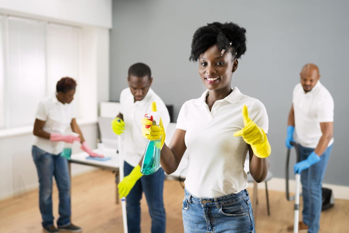 HOME Next Generation Cleaning Services Team at Work